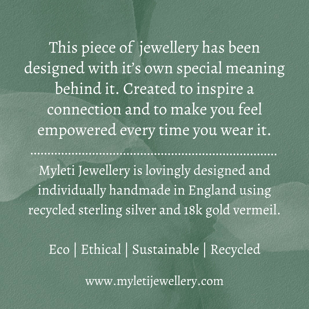 Sterling Silver and Gold Vermeil Love Links Necklace - Myleti Jewellery