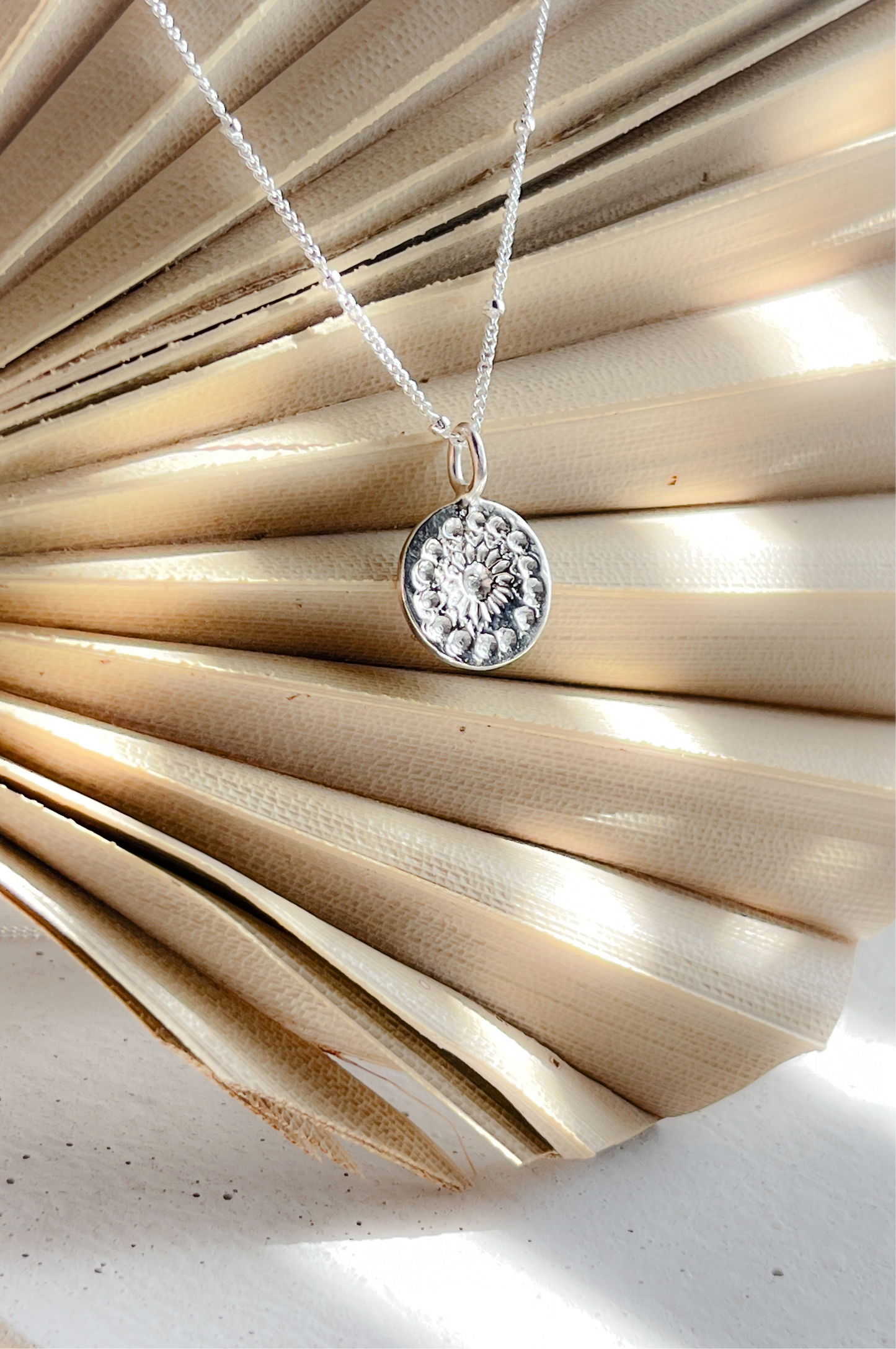 Sterling Silver & Gold Vermeil Family Affirmation Coin Necklace