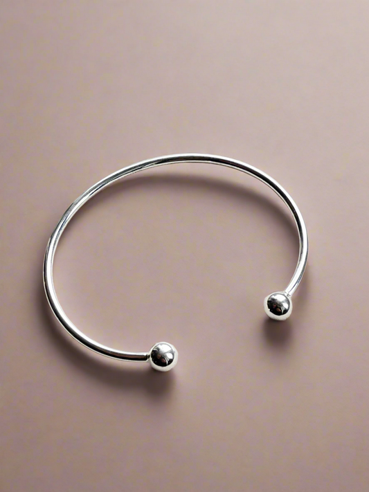 Sterling Silver Timeless Cuff Bangle
