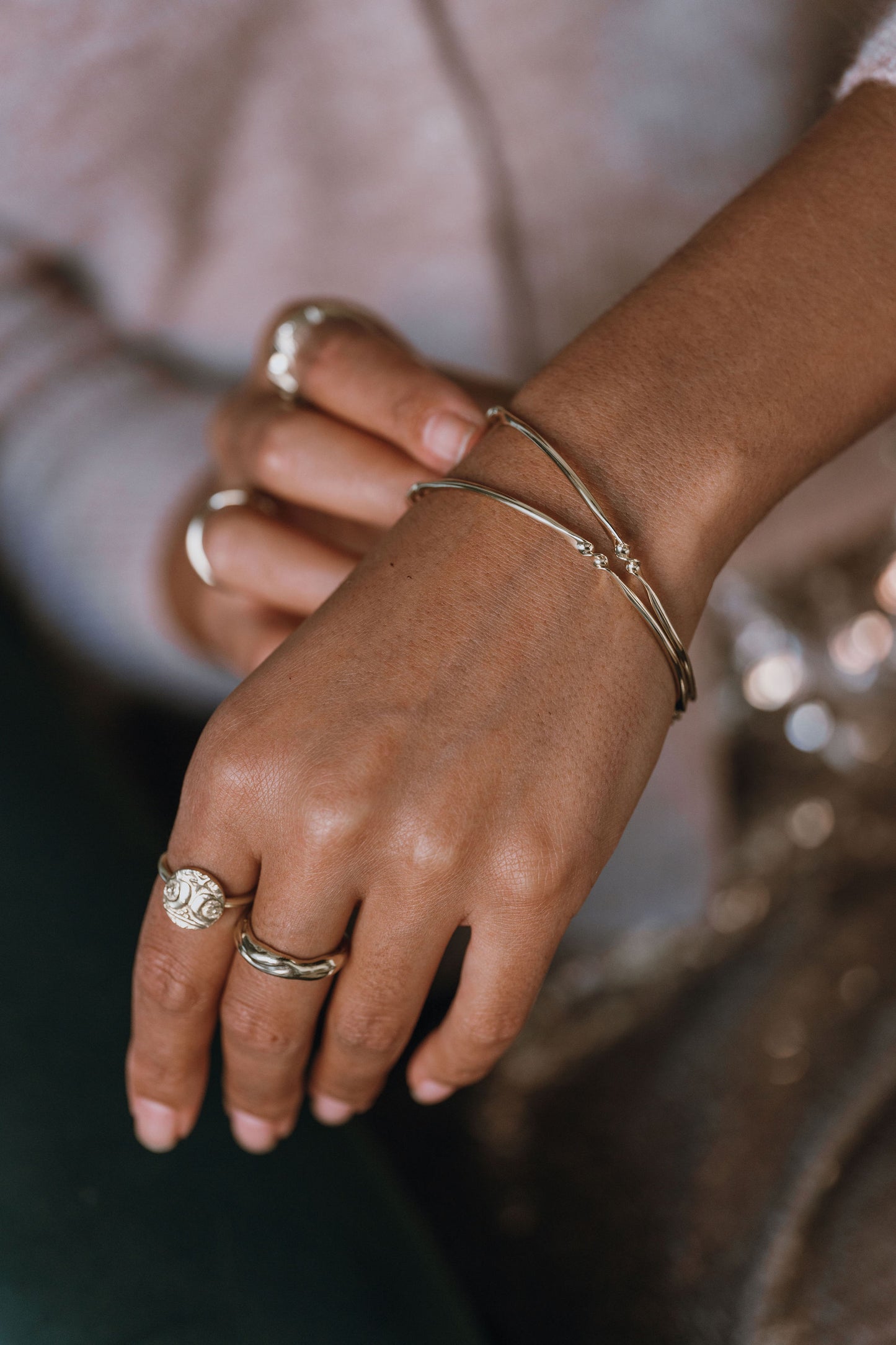 Gold Vermeil Adjustable Warrior Coin Ring