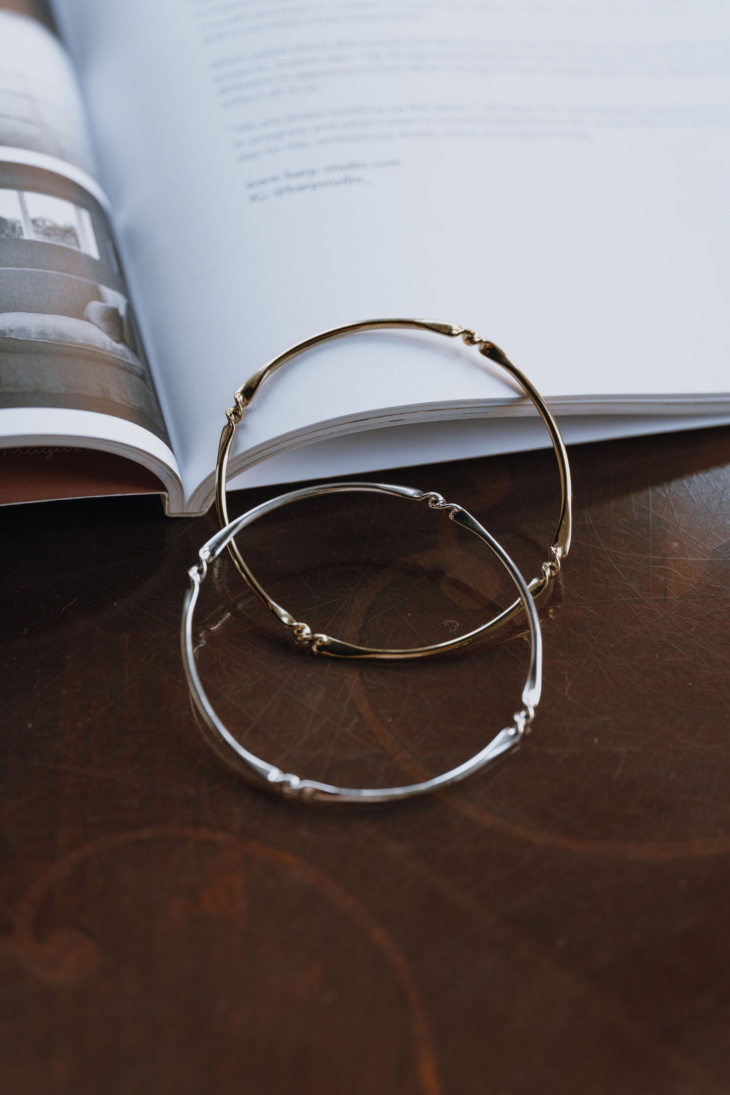 Gold Vermeil Twist Flow Bangle