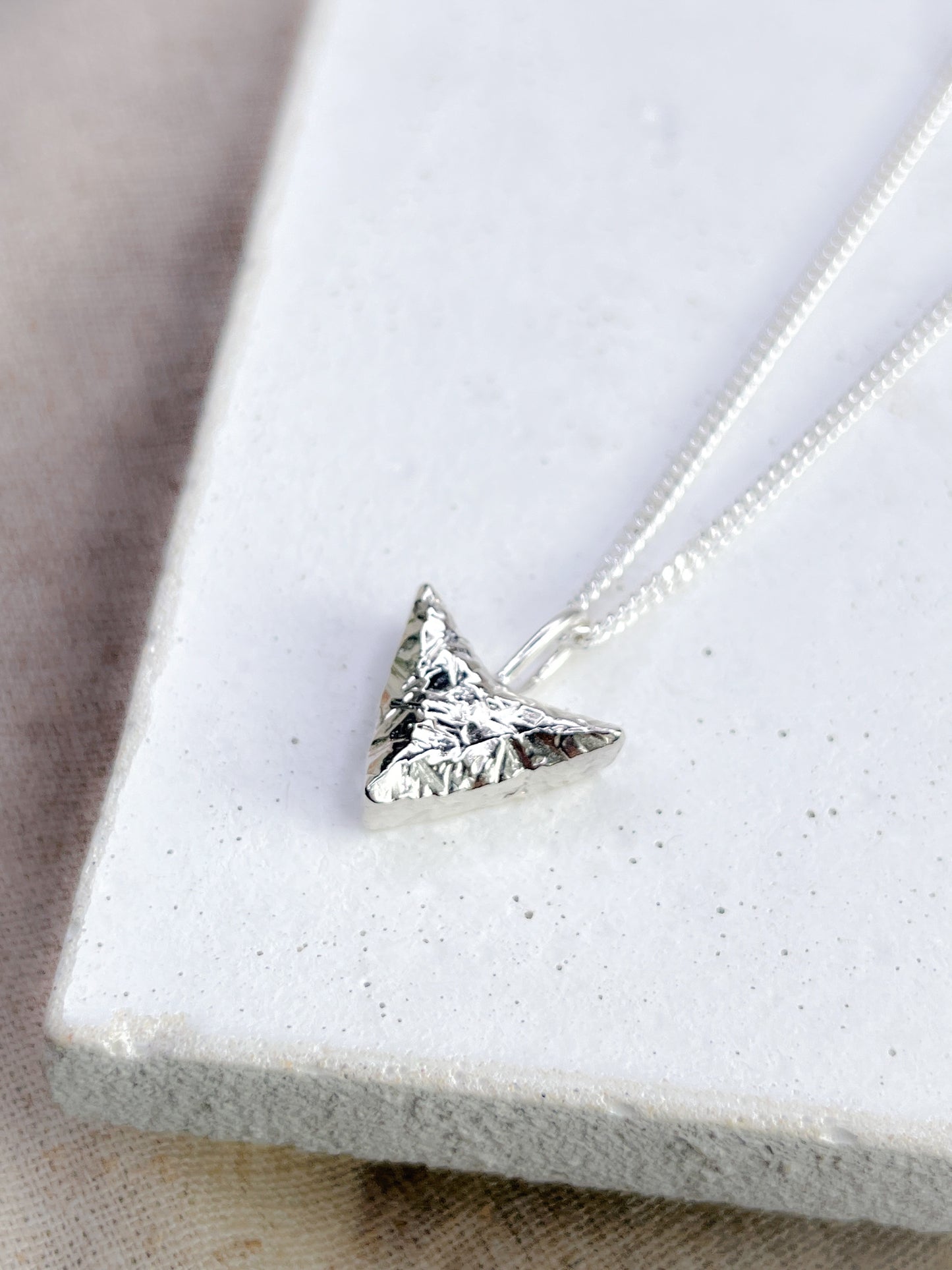 Sterling Silver Take Aim Arrow Head Pendant Necklace