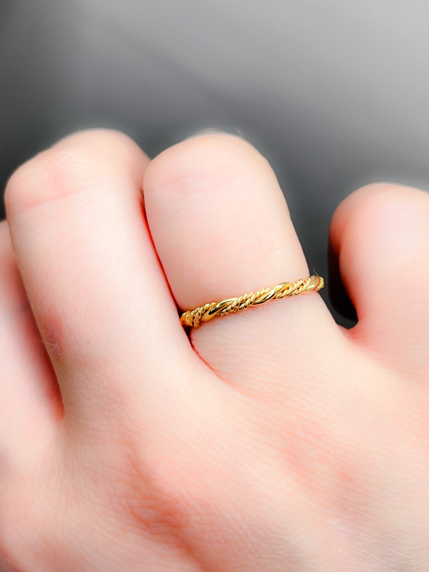 Gold Vermeil Double Twist Band Ring