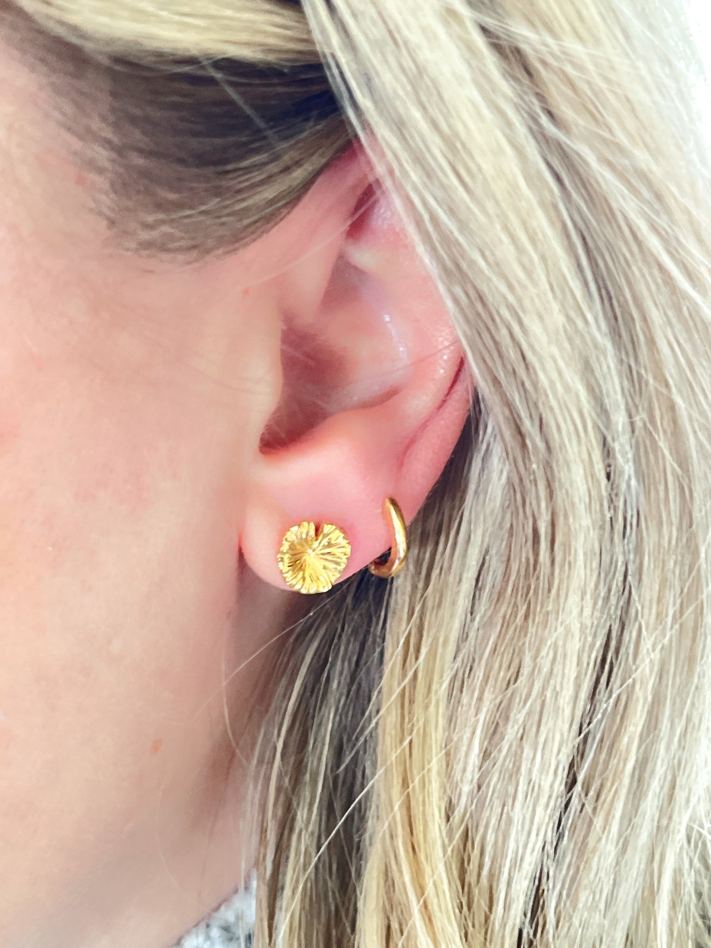 Gold Vermeil Wildflower Stud Earrings