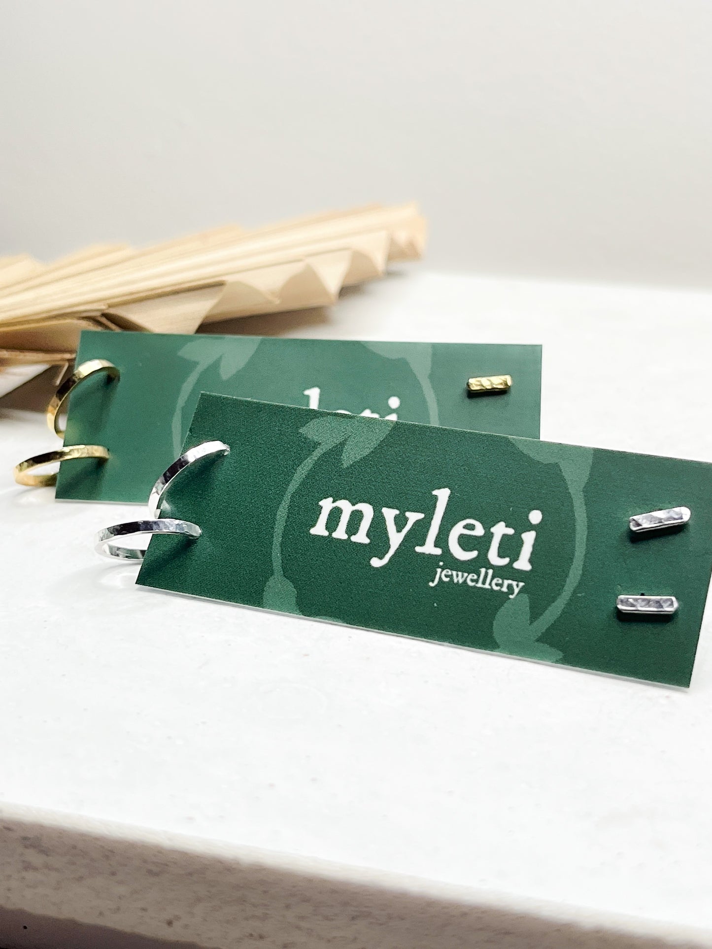 Sterling Silver & Gold Vermeil Mini Hoop and Bar Stud Set Earrings - Myleti Jewellery