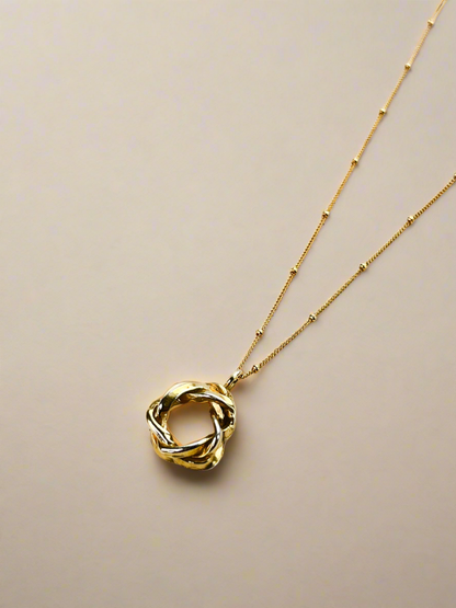 Gold Vermeil Entwine Knot Necklace - Myleti Jewellery
