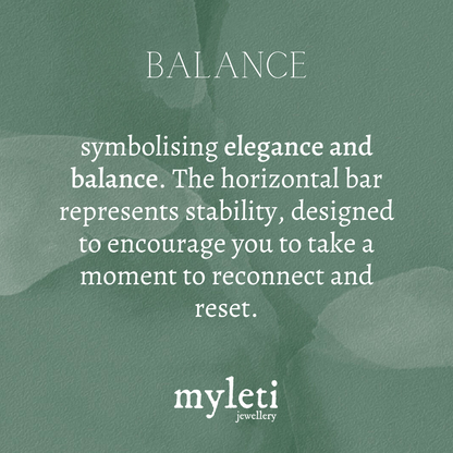 Sterling Silver Timeless Balance T Bar Necklace - Myleti Jewellery
