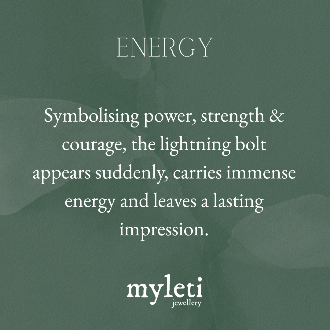 Sterling Silver & Gold Vermeil Lightning Bolt Charm Pendant - Myleti Jewellery