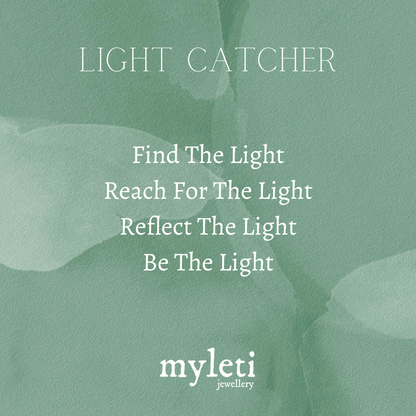 Sterling Silver Light Catcher Faceted Pendant Necklace - Myleti Jewellery