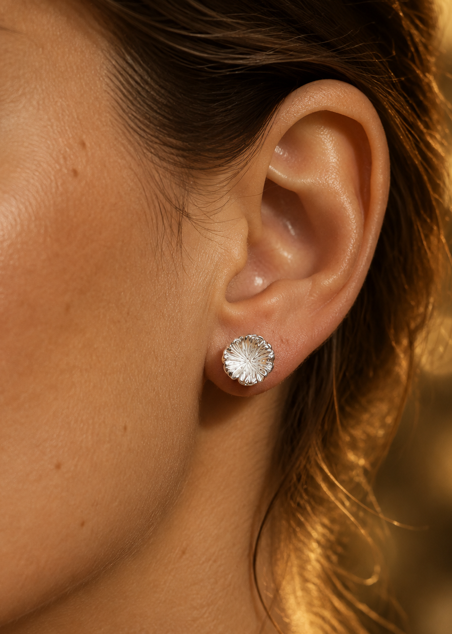 Sterling Silver Wildflower Stud Earrings - Myleti Jewellery