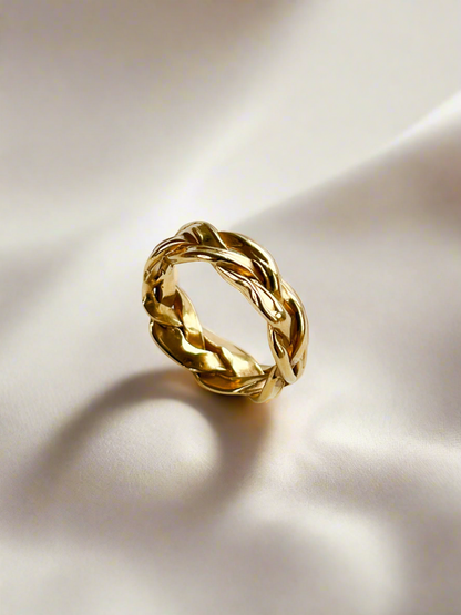Gold Vermeil Entwine Plaited Ring - Myleti Jewellery