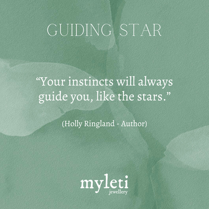 Sterling Silver Guiding North Star Charm Hoop Earrings - Myleti Jewellery