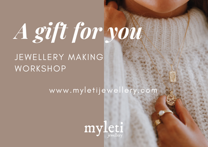 Jewellery Making Workshop E-Gift Card - Myleti Jewellery