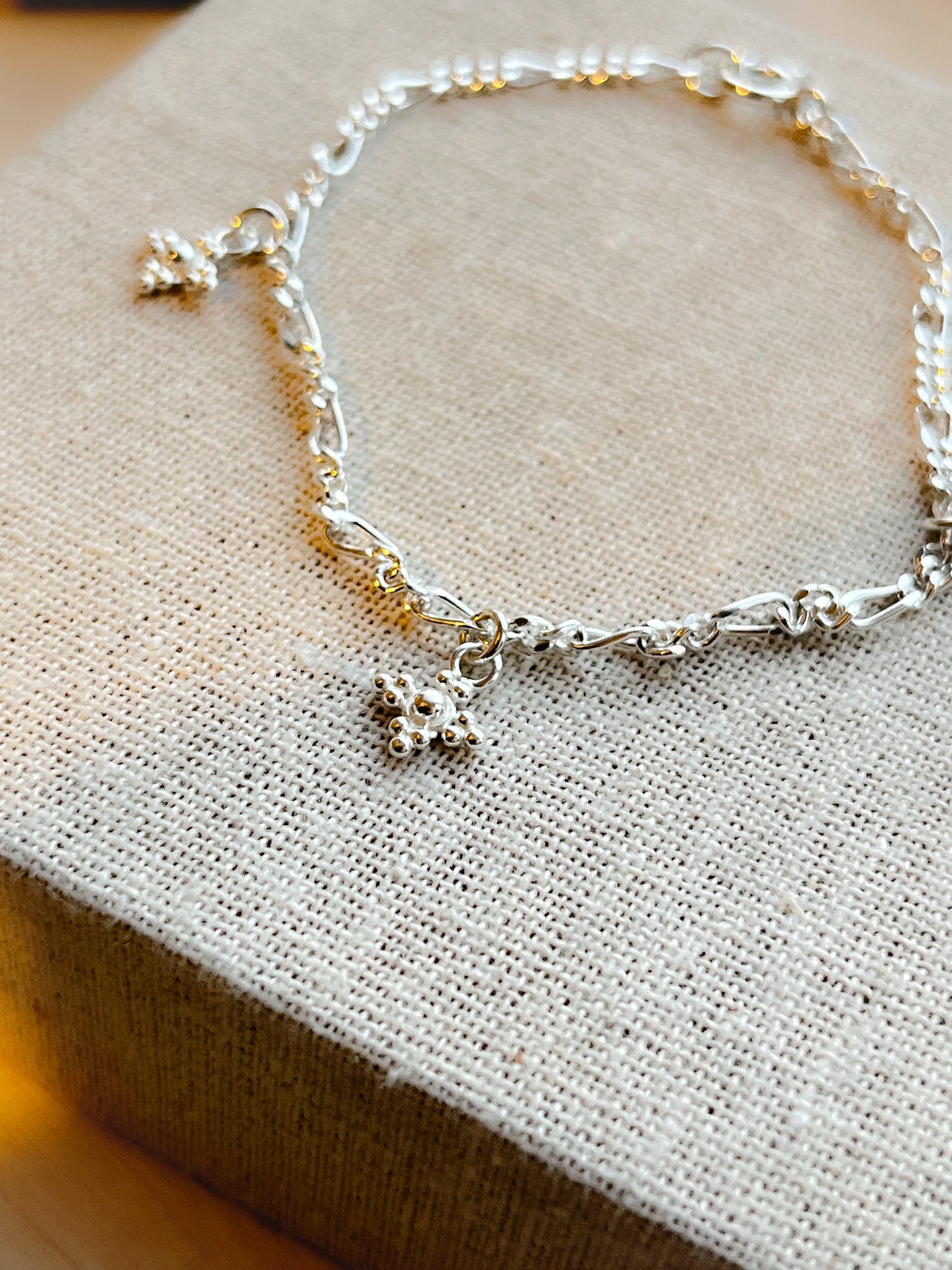 Sterling Silver Mini Charm Bracelet