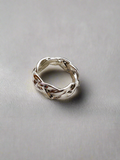 Sterling Silver Entwine Plaited Ring - Myleti Jewellery
