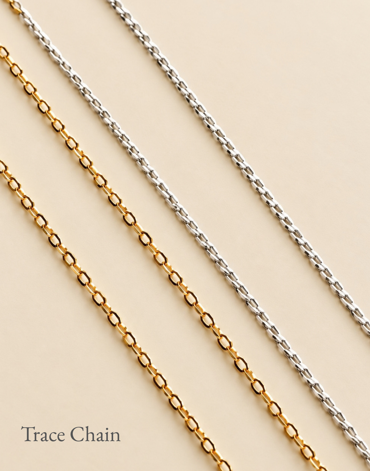 Silver & Gold Fine Chain Necklace