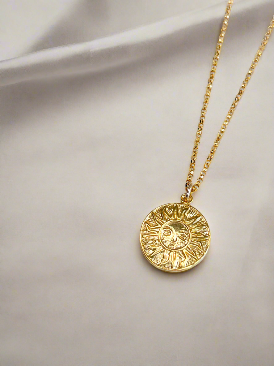 Gold Vermeil Sun Energy Necklace