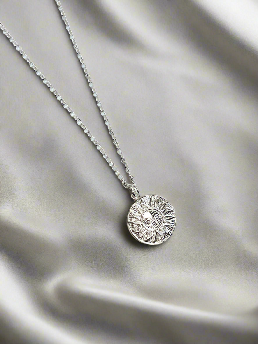 Sterling Silver Sun Energy Necklace