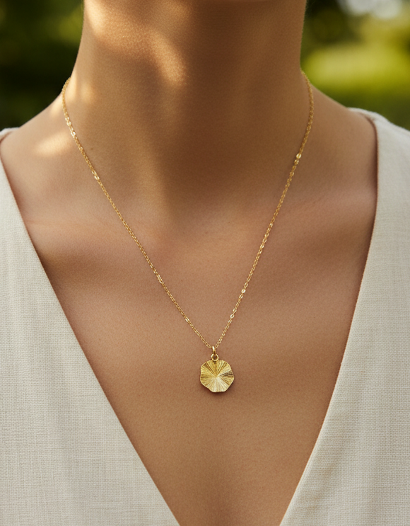 Gold Vermeil Wildflower Necklace - Myleti Jewellery