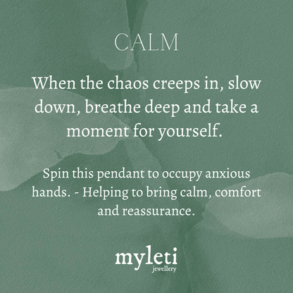 Sterling Silver Spinner Calm Necklace - Myleti Jewellery