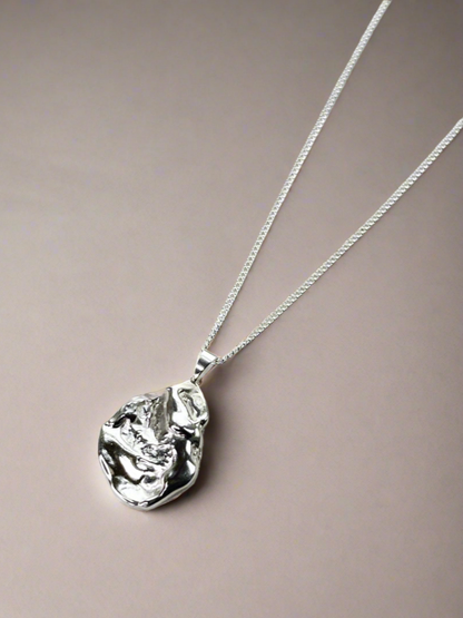 Sterling Silver Molten Strength Necklace - Myleti Jewellery