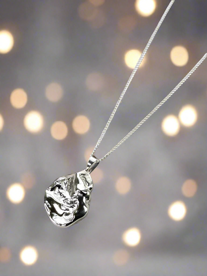 Sterling Silver Molten Strength Necklace - Myleti Jewellery