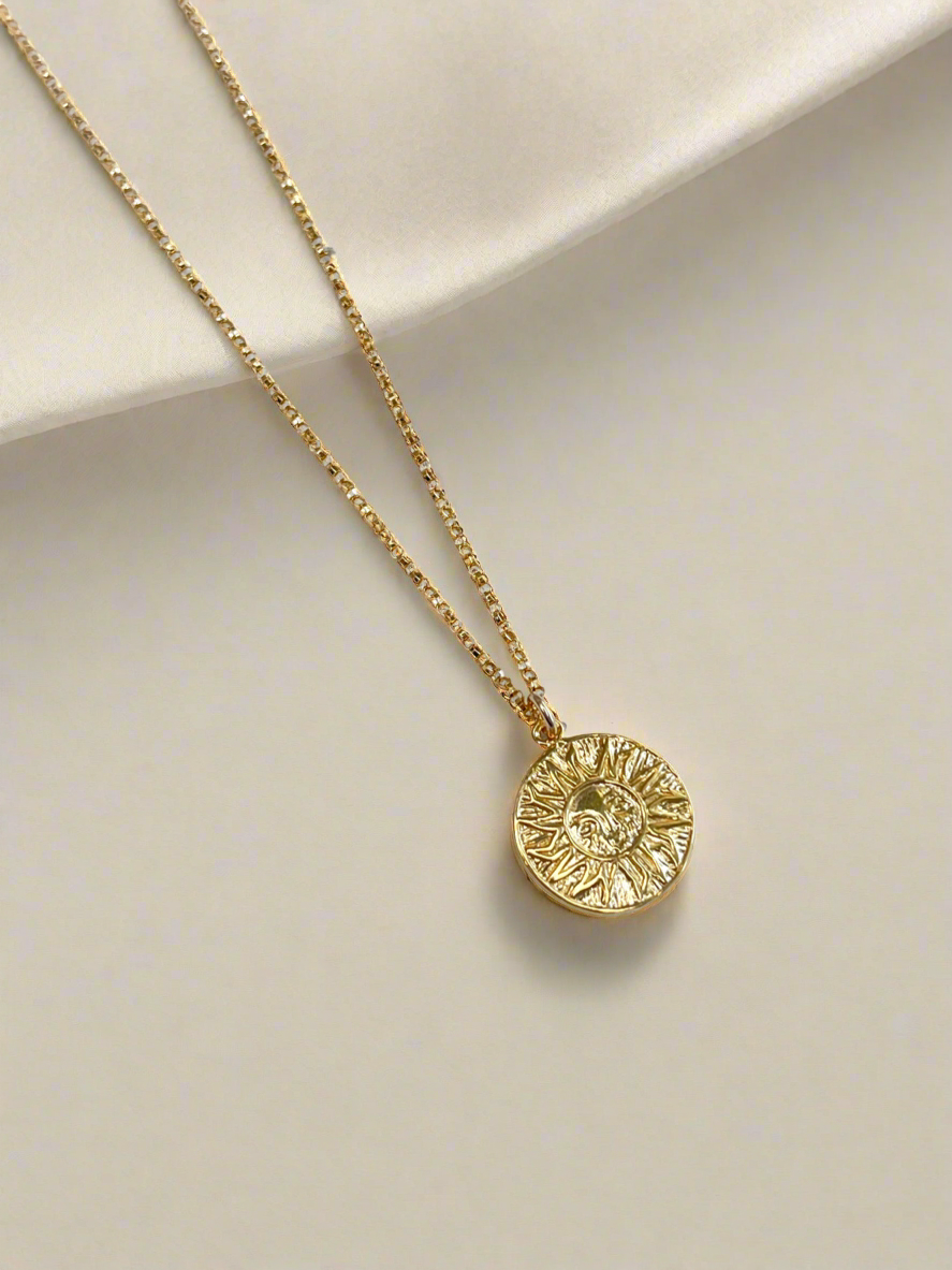 Gold Vermeil Sun Energy Necklace