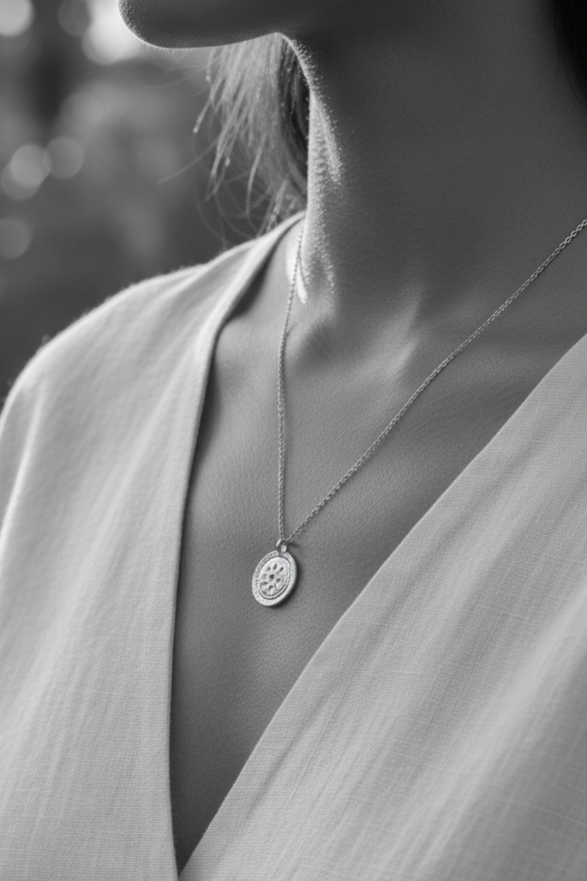 Sterling Silver Ancient Coin Necklace - Myleti Jewellery