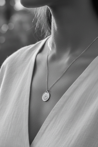 Sterling Silver Ancient Coin Necklace - Myleti Jewellery
