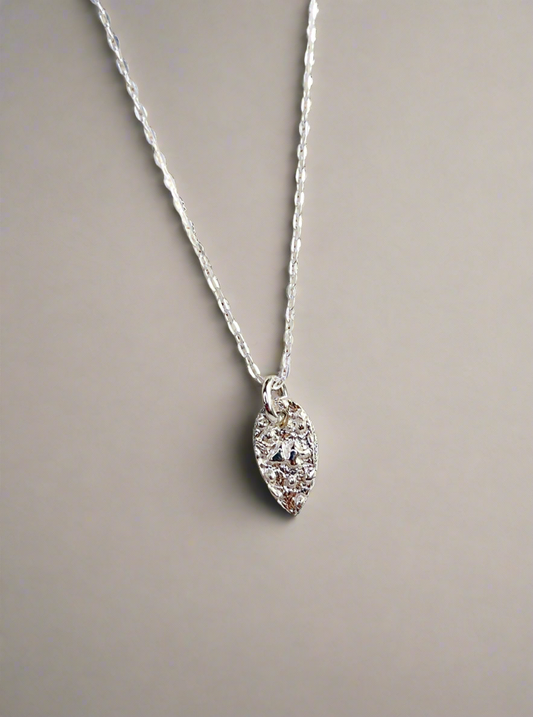 Sterling Silver Falling Petal Necklace