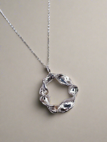 Sterling Silver Flow Twist Pendant Necklace - Myleti Jewellery