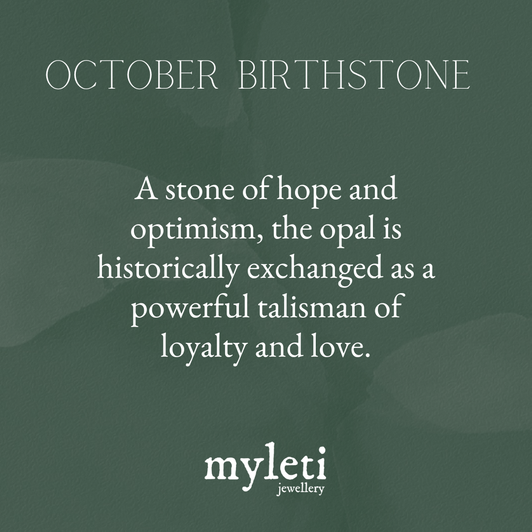 Sterling Silver & Gold Vermeil October Birthstone Necklace