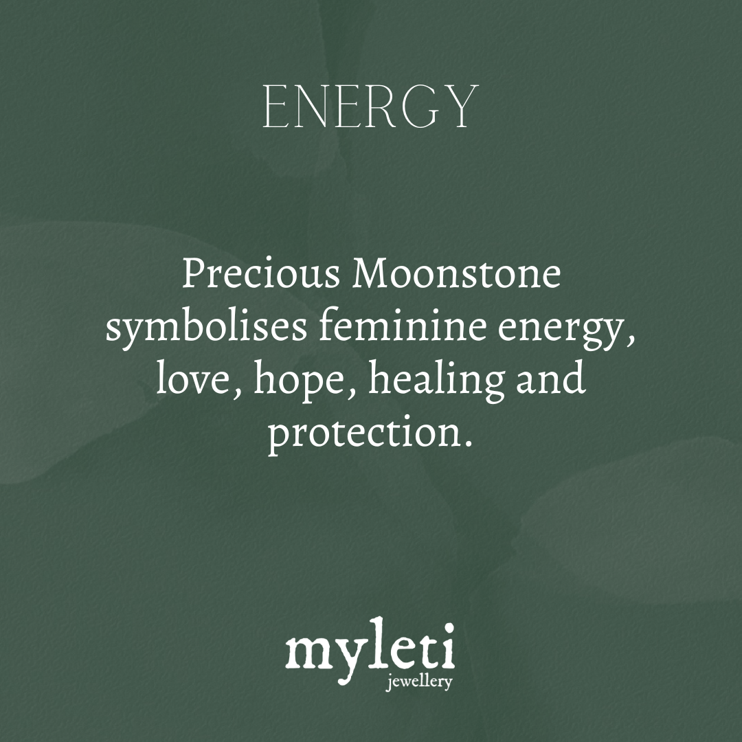 Sterling Silver & Gold Vermeil Moonstone Charm