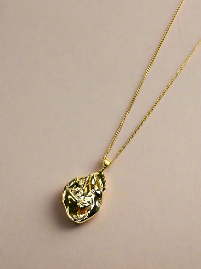 Gold Vermeil Molten Strength Necklace - Myleti Jewellery