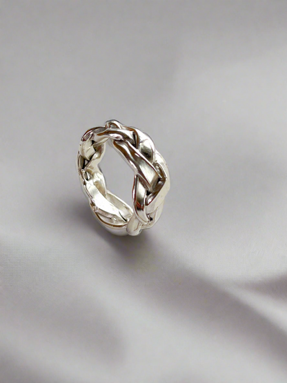 Sterling Silver Entwine Plaited Ring - Myleti Jewellery