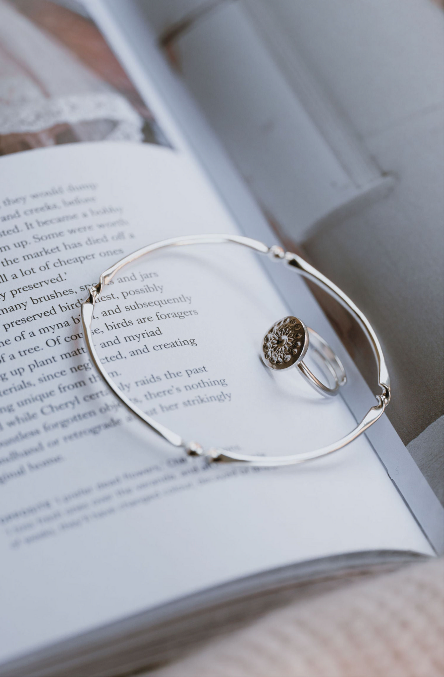 Sterling Silver Twist Flow Bangle