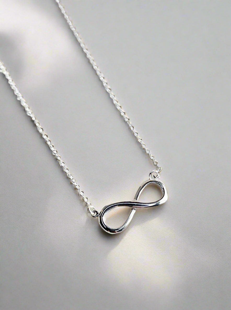 Sterling Silver Infinity Love Necklace