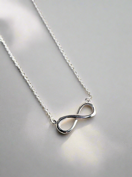 Sterling Silver Infinity Love Necklace