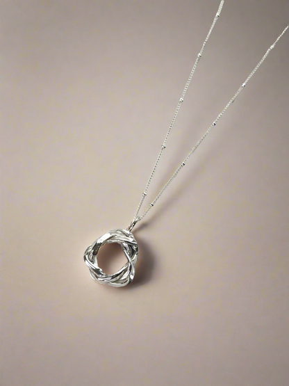 Sterling Silver Entwine Knot Necklace - Myleti Jewellery
