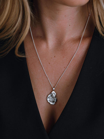 Sterling Silver Molten Strength Necklace - Myleti Jewellery