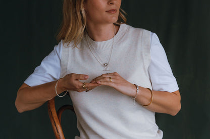 Sterling Silver Timeless Balance T Bar Necklace - Myleti Jewellery