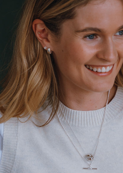 Sterling Silver Entwine Knot Stud Earrings - Myleti Jewellery