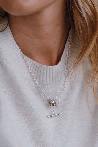 Sterling Silver Timeless Balance T Bar Necklace - Myleti Jewellery