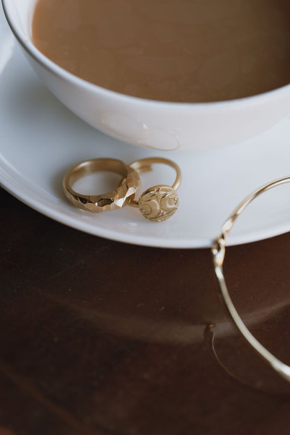 Gold Vermeil Adjustable Warrior Coin Ring - Myleti Jewellery