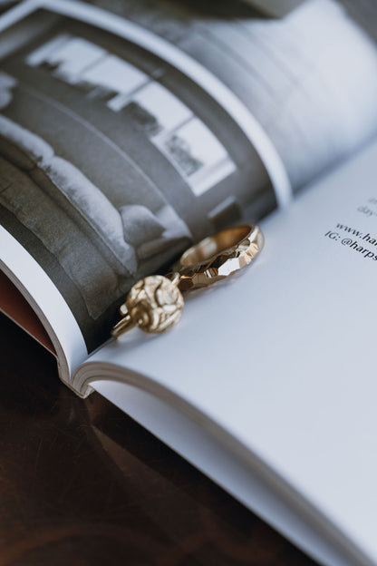 Gold Vermeil Light Catcher Faceted Ring - Myleti Jewellery