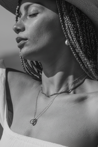 Sterling Silver Love Links Necklace - Myleti Jewellery