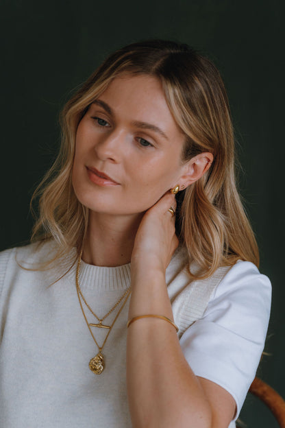Gold Vermeil Molten Strength Necklace - Myleti Jewellery