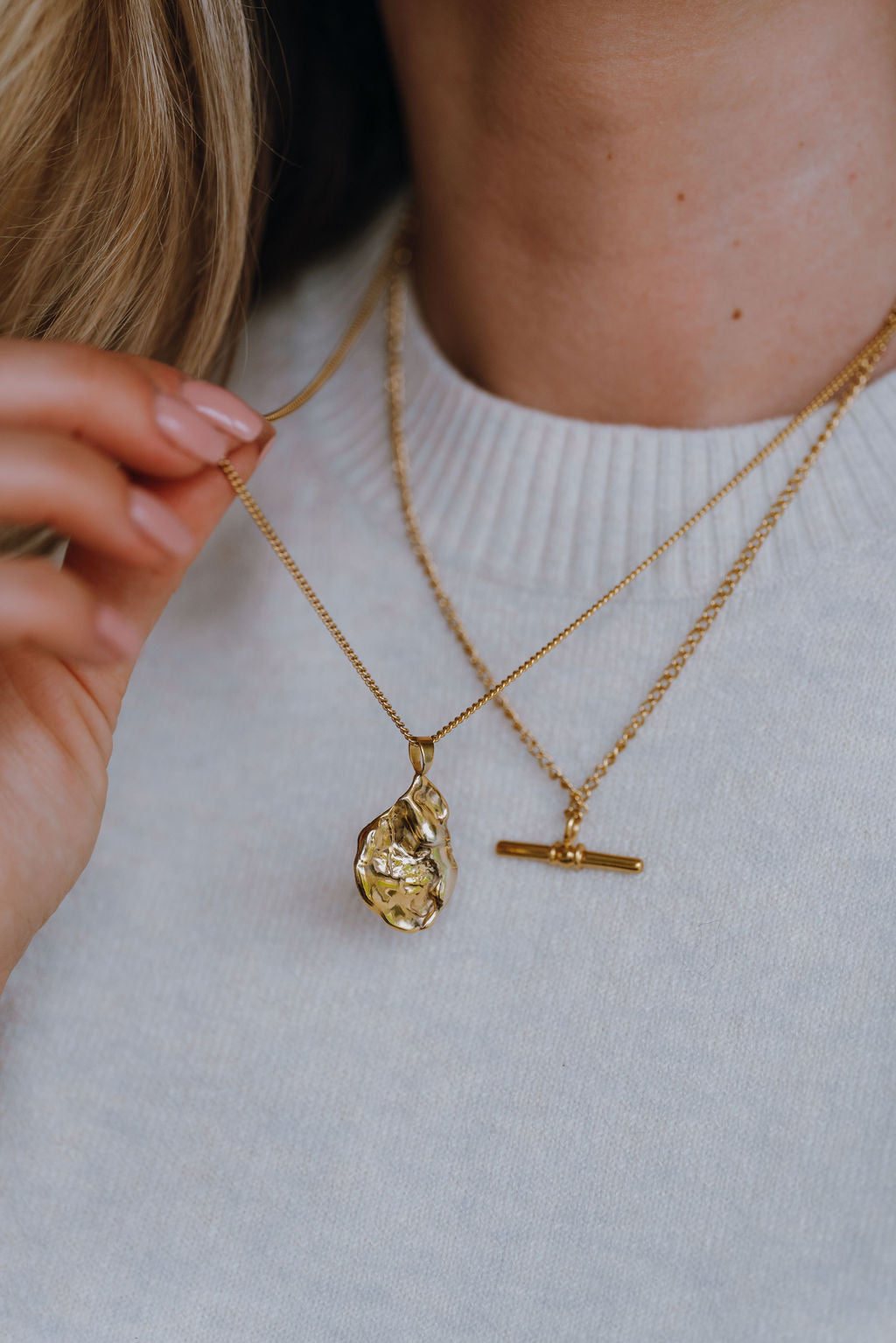 Gold Vermeil Molten Strength Necklace