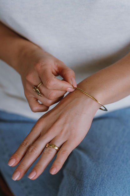 Gold Vermeil Timeless Cuff Bangle - Myleti Jewellery