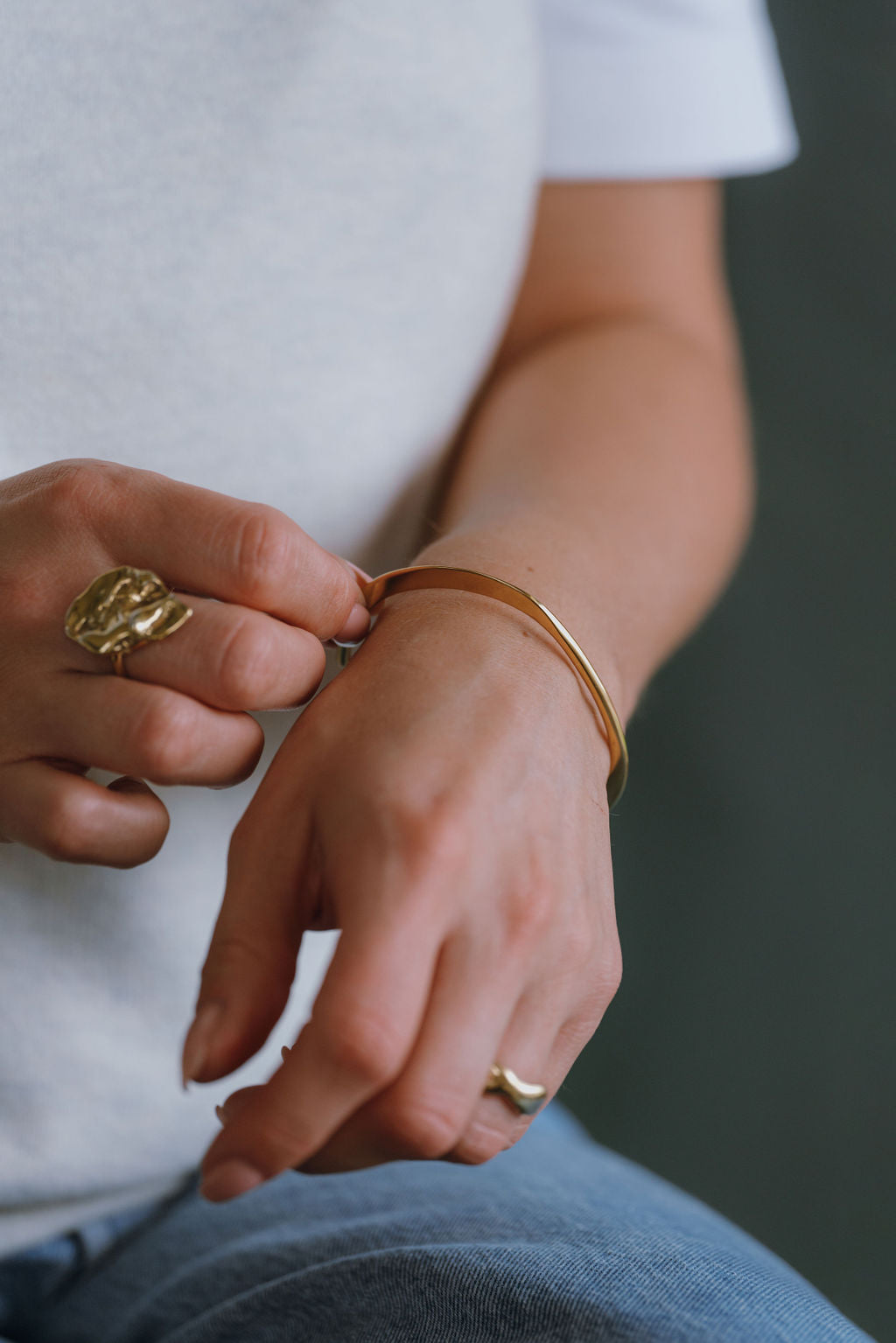 Gold Vermeil Classic Cuff Bangle